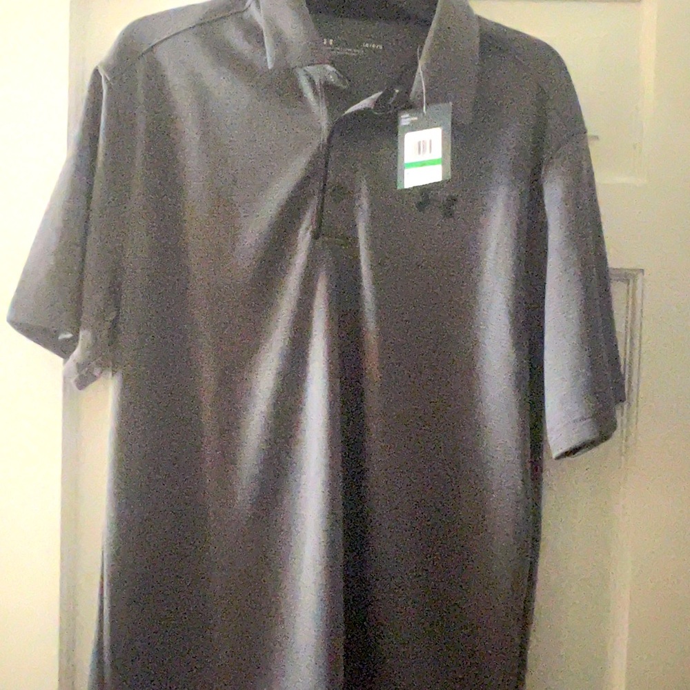 Gray Under Armour Polo